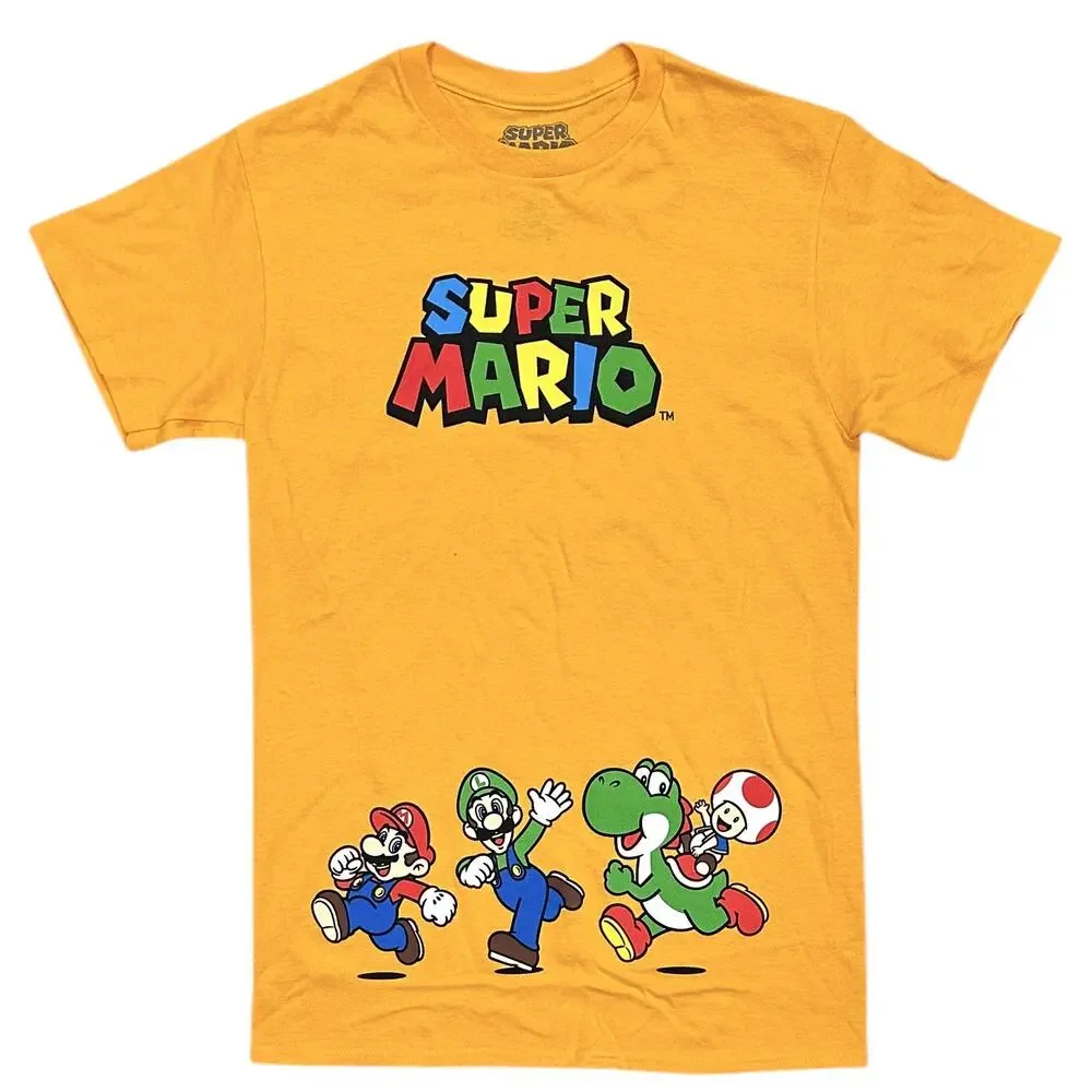 Super Mario Brothers Nintendo Men's T-Shirt High Five Short Sleeve Tee